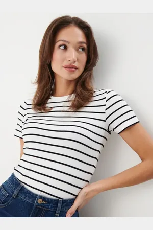 Mohito T-shirt a righebianco