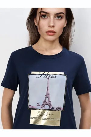 Mohito T-shirt in cotone con stampabeige