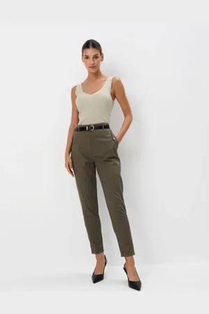 Mohito Pantaloni chino slimverde-marrone