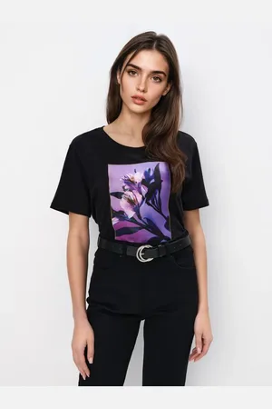 Mohito T-shirt in cotone con stampabianco