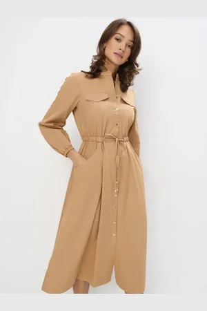 Mohito Abito midi chemisier in cotonebeige