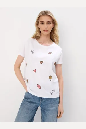 Mohito T-shirt con applicazionibianco