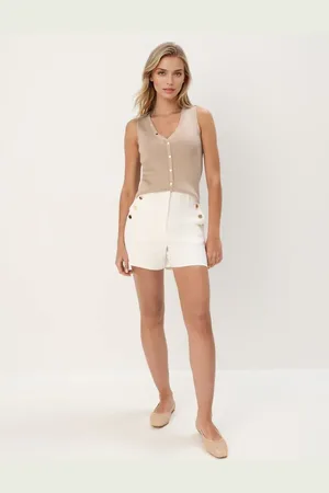 Mohito Pantaloncini con bottoni decorativipanna