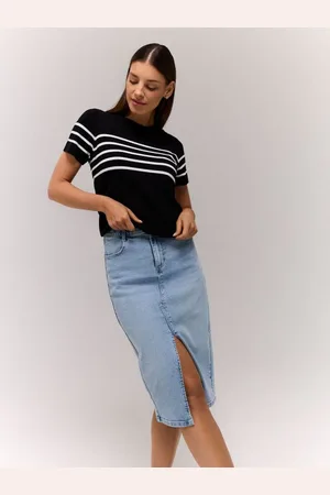 Mohito Gonna midi in denimblu