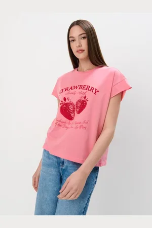 Mohito T-shirt stampatarosa