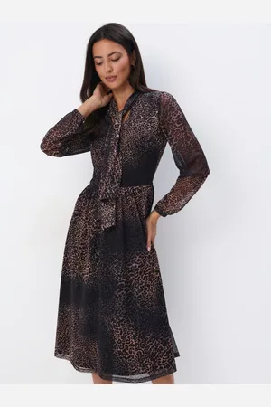 Mohito Abito midi con allacciatura sullo scolloblu scuro
