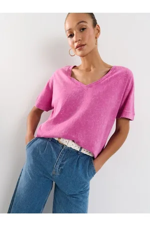 Mohito T-shirt in cotone con effetto slavatorosa