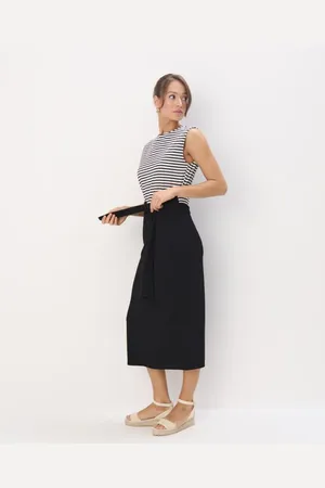 Mohito Abito midi in cotonebianco