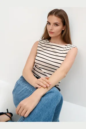 Mohito Striped singletbianco