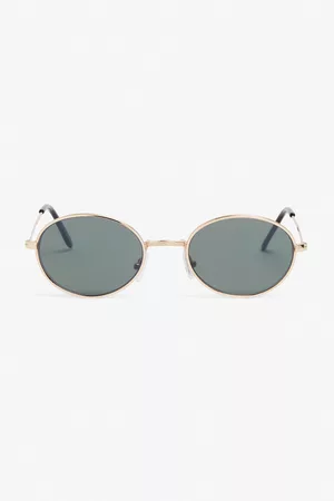 Monki Donna Occhiali da sole - Metal frame oval sunglasses