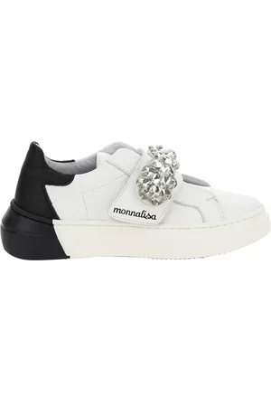 MONNALISA Bambina Sneakers - Sneakers nappa con strass