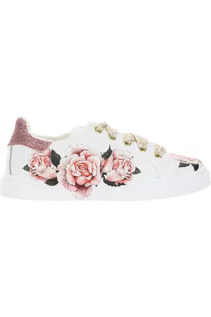 MONNALISA Bambina Sneakers - Sneakers pelle con rose