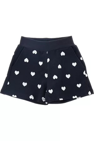 MONNALISA Bambina Pantaloncini - Shorts in felpa logo e cuori