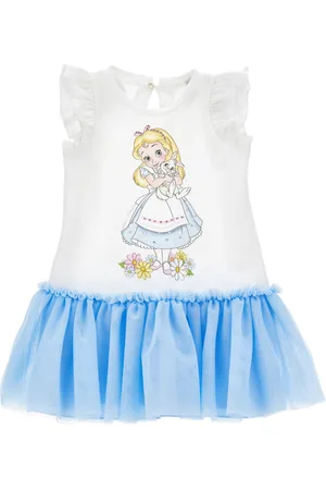 MONNALISA Abito bicolor stampa Alice