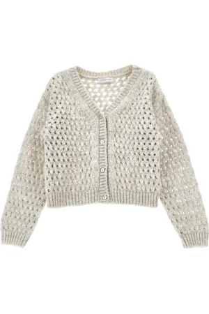 MONNALISA Cardigan corto traforato