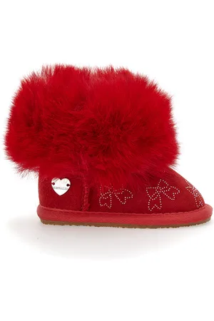MONNALISA Stivali in crosta con fiocchi strass