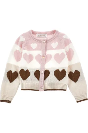 MONNALISA Cardigan super soft cuori