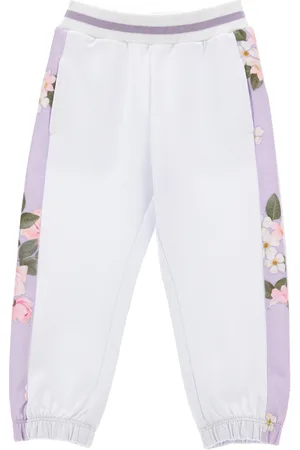 MONNALISA Jogger felpa fiorellini