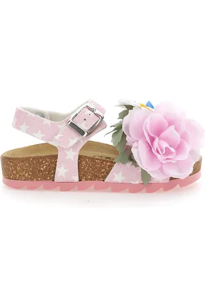 MONNALISA Sandali con fiori applicati