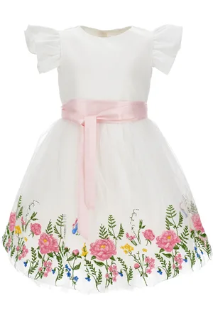 MONNALISA Abito tulle ricamato