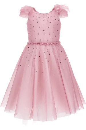 MONNALISA Abito tulle morbido con strass
