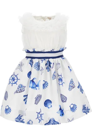 MONNALISA Abito rasatello e tulle
