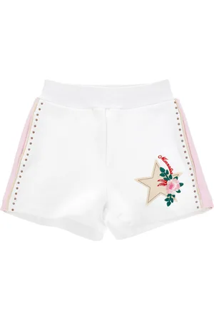 MONNALISA Shorts felpa con borchiette