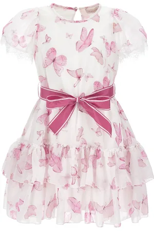 MONNALISA Abito georgette stampa farfalle