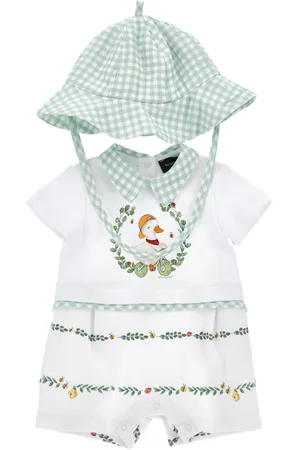 MONNALISA Tutina corta con cappello vichy
