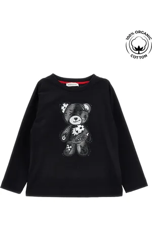 MONNALISA T-shirt cotone organico con orsetto
