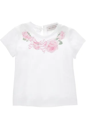 MONNALISA T-shirt con collana roselline