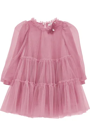 MONNALISA Abito tulle manoseta balze