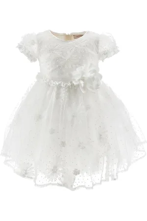 MONNALISA Abito tulle ricamo floreale