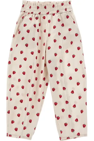 MONNALISA Pantaloni gabardine stampa fragole