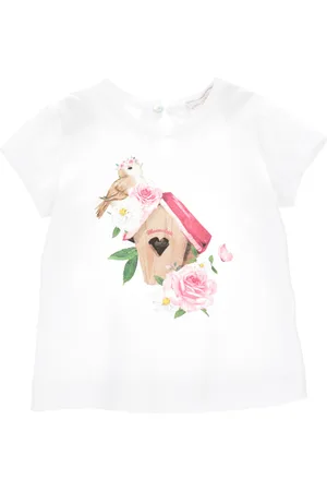MONNALISA T-shirt stampa uccellini
