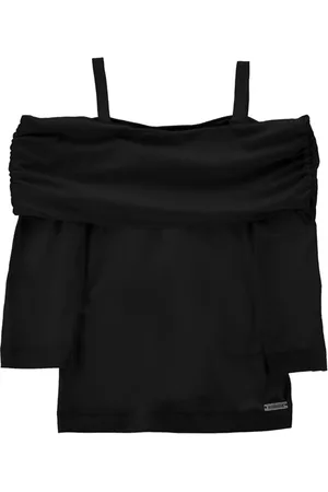 MONNALISA Top spalle nude cotone
