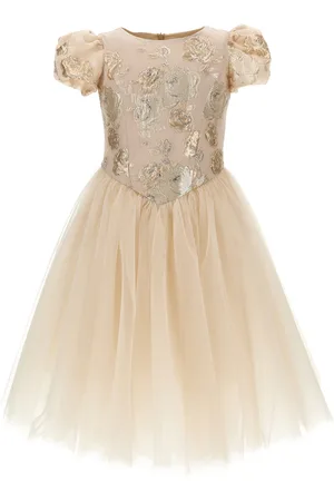 MONNALISA Abito Princesse jacquard rose