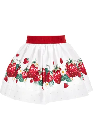 MONNALISA Gonna popeline stampa fragole