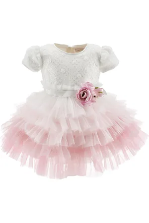 MONNALISA Abito tulle degrad?? e paillettes