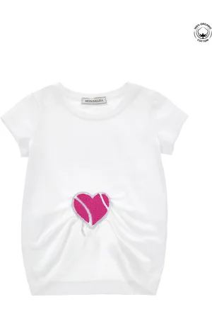 MONNALISA T-shirt cotone con cuore