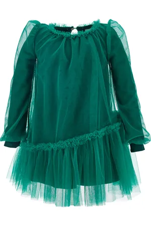 MONNALISA Abito tulle con maniche blusanti