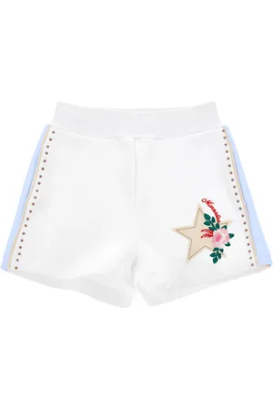 MONNALISA Shorts felpa con borchiette