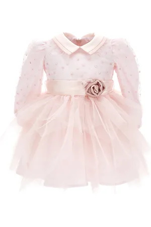 MONNALISA Abito tulle ricamato