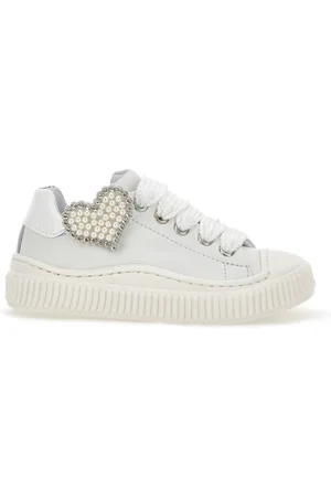 MONNALISA Sneakers pelle con cuore