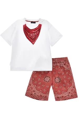 MONNALISA Completo popeline due pezzi paisley