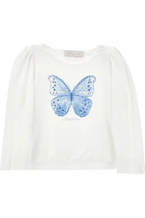 MONNALISA T-shirt stampa farfalla