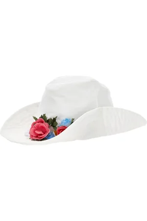 MONNALISA Cappello gabardina con fiori e borchiette