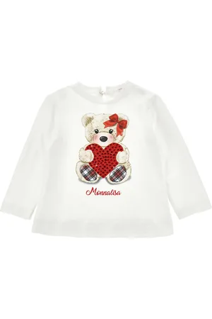 MONNALISA T-shirt teddy bear strass