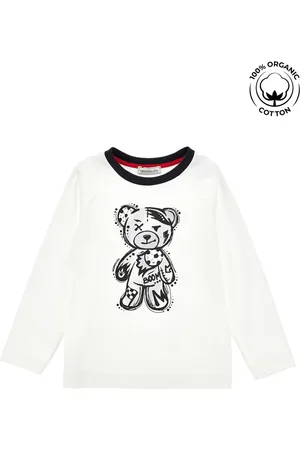 MONNALISA T-shirt cotone organico con orsetto