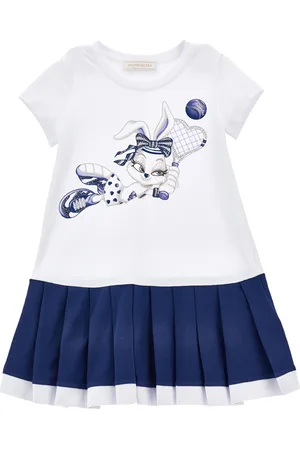 MONNALISA Abito bicolor stampa glam